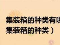 集裝箱的種類有哪些(有哪些類型的集裝箱)?（集裝箱的種類）