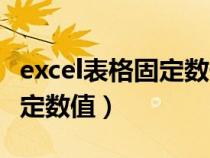 excel表格固定數(shù)值怎么設(shè)置(excel表格乘固定數(shù)值) excel表格固定數(shù)值怎么設(shè)置(excel表格乘固定數(shù)值)