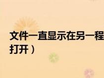 文件一直顯示在另一程序打開（文件無法刪除在另一程序中打開）