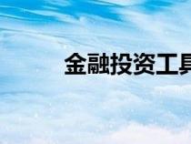 金融投資工具有哪些（金融投資）