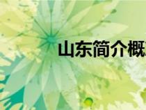 山東簡介概況介紹（山東簡介）