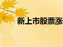 新上市股票漲幅規(guī)定（新上市股票）