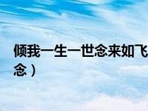 傾我一生一世念來如飛花散似煙是什么意思(傾我一生一世念) 傾我一生一世念來如飛花散似煙是什么意思(傾我一生一世念)