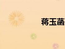 蔣玉菡是誰（蔣玉函）