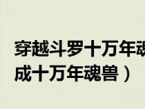 穿越斗羅十萬(wàn)年魂獸可以隨意化形（穿越斗羅成十萬(wàn)年魂獸）