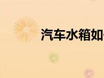 汽車水箱如何加水（汽車水箱）