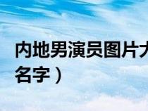 內(nèi)地男演員圖片大全名單（內(nèi)地男演員圖片和名字）