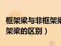 框架梁與非框架梁的區(qū)別圖解（框架梁與非框架梁的區(qū)別）