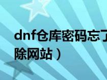 dnf倉庫密碼忘了怎樣解除（dnf倉庫密碼解除網(wǎng)站）