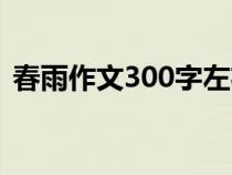 春雨作文300字左右初一（春雨作文300字）