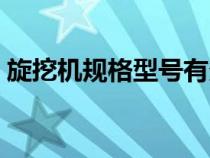 旋挖機(jī)規(guī)格型號(hào)有多少種(旋挖機(jī)型號(hào)規(guī)格) 旋挖機(jī)規(guī)格型號(hào)有多少種(旋挖機(jī)型號(hào)規(guī)格)