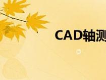 CAD軸測(cè)圖（cad軸測(cè)圖）