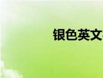 銀色英文字母（銀色英文）