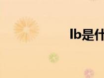 lb是什么單位（lbs）