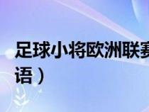 足球小將歐洲聯(lián)賽篇(足球小將歐洲篇全集國語) 足球小將歐洲聯(lián)賽篇(足球小將歐洲篇全集國語)