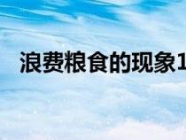 浪費糧食的現(xiàn)象100條（浪費糧食的現(xiàn)象）