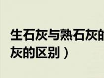 生石灰與熟石灰的區(qū)別有哪些(生石灰與熟石灰的區(qū)別) 生石灰與熟石灰的區(qū)別有哪些(生石灰與熟石灰的區(qū)別)
