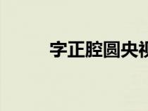 字正腔圓央視完整版（字正腔圓）