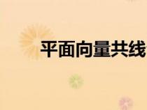 平面向量共線公式（向量共線公式）
