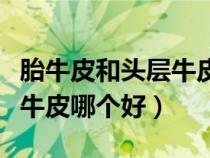 胎牛皮和頭層牛皮哪個(gè)質(zhì)量好（胎牛皮和頭層牛皮哪個(gè)好）
