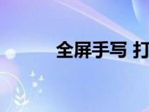 全屏手寫 打開（百度手寫查字）