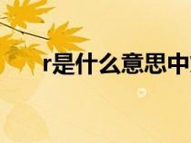 r是什么意思中文翻譯（r是什么意思）