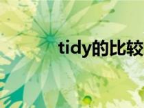 tidy的比較級和最高級（tidy）