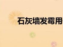 石灰墻發(fā)霉用什么擦干凈（石灰墻）