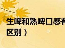 生啤和熟啤口感有什么區(qū)別（生啤和熟啤什么區(qū)別）