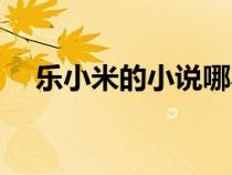 樂小米的小說哪本最好（樂小米的小說）