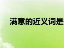 滿意的近義詞是如意嗎（滿意的近義詞）