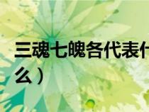 三魂七魄各代表什么意思(三魂七魄各代表什么) 三魂七魄各代表什么意思(三魂七魄各代表什么)