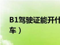 B1駕駛證能開什么車?（b1駕駛證能開什么車）