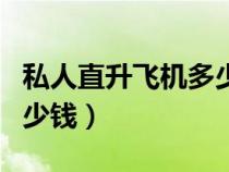 私人直升飛機(jī)多少錢一架人民幣（直升飛機(jī)多少錢）