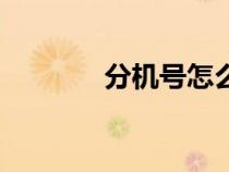 分機號怎么發(fā)短信（分機號）