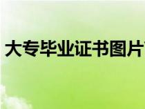 大專畢業(yè)證書圖片高清（大專畢業(yè)證書圖片）