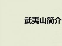 武夷山簡介作文（武夷山簡介）