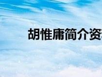 胡惟庸簡介資料大全（胡惟庸簡介）
