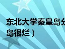 東北大學(xué)秦皇島分校校情校史（東北大學(xué)秦皇島很爛）