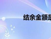 結余金額是什么意思（結余）