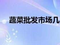 蔬菜批發(fā)市場幾點進貨（蔬菜批發(fā)市場）