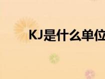KJ是什么單位縮寫（kj是什么單位）