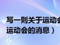 寫一則關(guān)于運(yùn)動會的消息400字(寫一則關(guān)于運(yùn)動會的消息) 寫一則關(guān)于運(yùn)動會的消息400字(寫一則關(guān)于運(yùn)動會的消息)