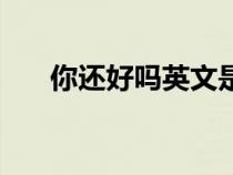 你還好嗎英文是什么（你還好嗎英文）