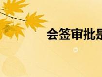 會(huì)簽審批是什么意思（會(huì)簽）