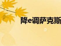 降e調(diào)薩克斯歌曲100首（降e調(diào)）
