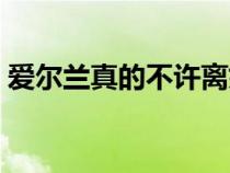 愛爾蘭真的不許離婚嗎（愛爾蘭不讓離婚嗎）