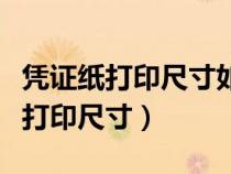 憑證紙打印尺寸如何在打印機(jī)上設(shè)定（憑證紙打印尺寸）