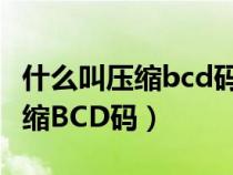 什么叫壓縮bcd碼（什么是壓縮BCD碼和非壓縮BCD碼）