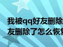 我被qq好友刪除了怎么恢復正常(我被qq好友刪除了怎么恢復) 我被qq好友刪除了怎么恢復正常(我被qq好友刪除了怎么恢復)